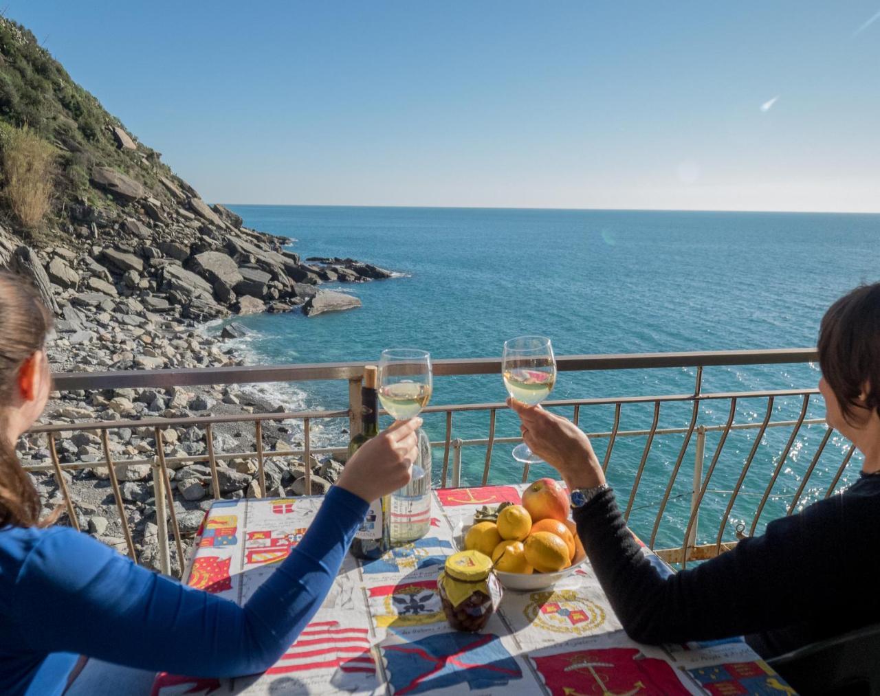 Unda De Ma Sea View Terrace Apartment Vernazza Eksteriør billede